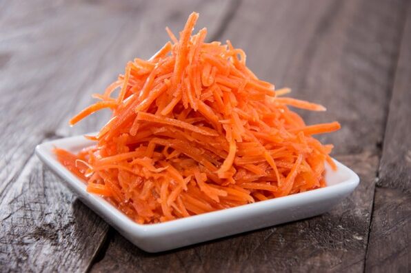 Carrot salad for breakfast for dieting Japanese