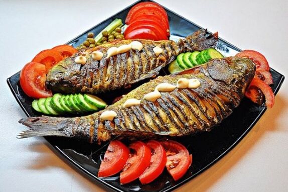 Following the Japanese diet, you can cook grilled fish with vegetables